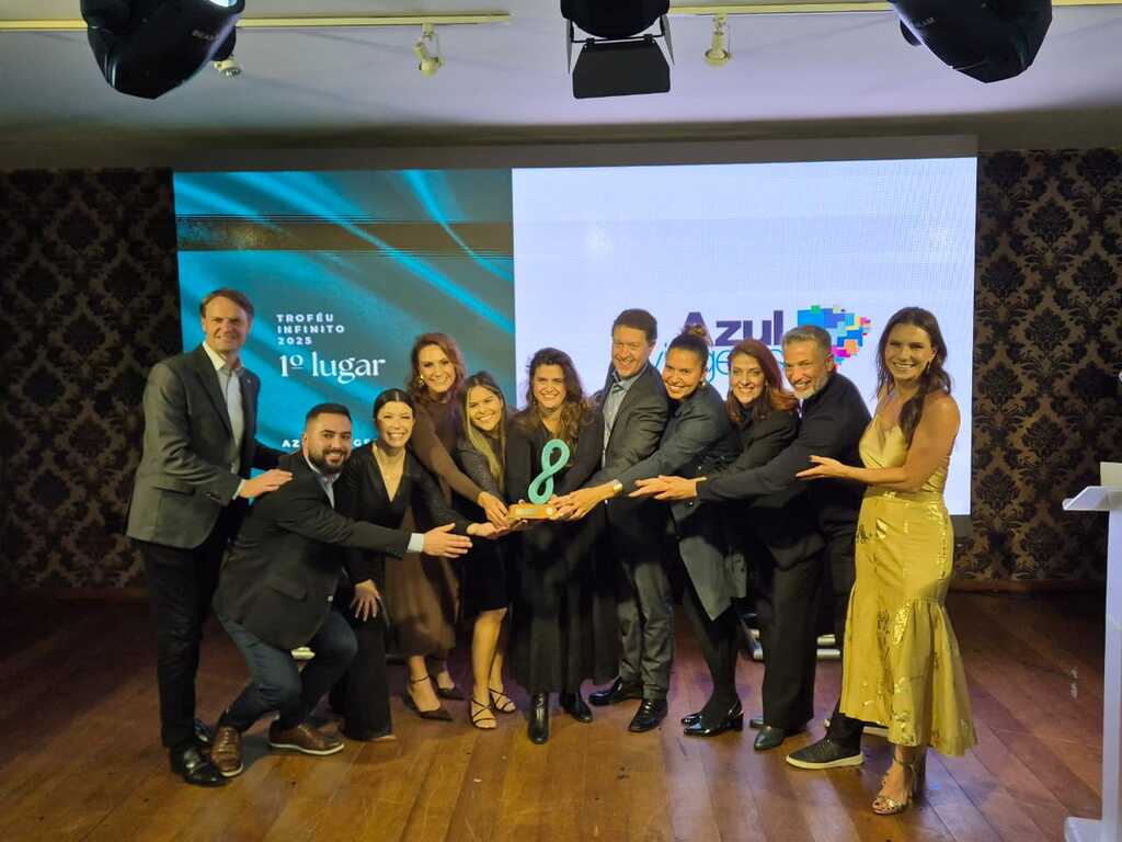 Azul Viagens conquista o 1º lugar no Troféu Infinito, no Festuris 2025