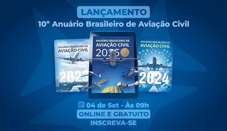 Lançamento da Edição Especial do Anuário Brasileiro de Aviação Civil em 04/09 às 9h