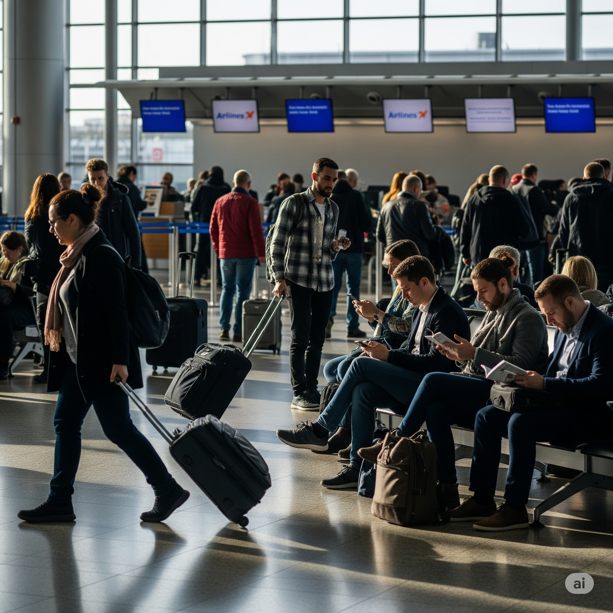 Crescimento do número de passageiros desacelera para 2,6% em junho
