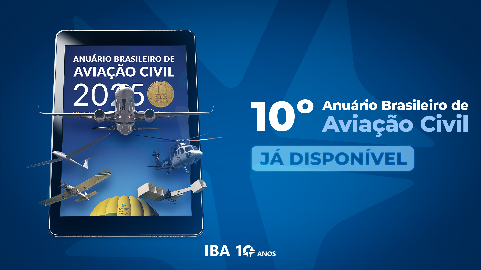 Já disponível a Edição Comemorativa do Anuário Brasileiro de Aviação Civil