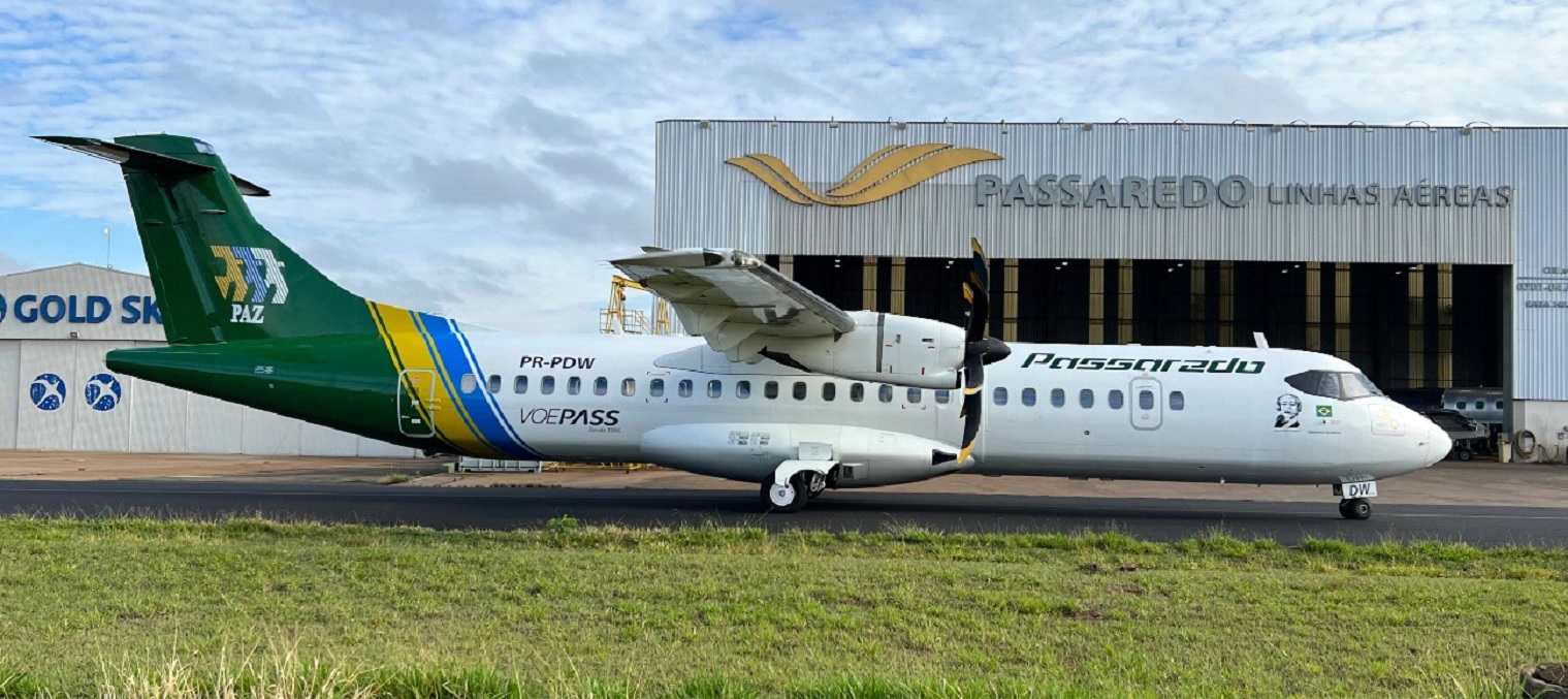 A Aeronave Atr Que Possui A Matr Cula Brasileira Pr Pdw