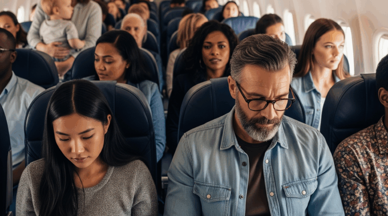 passageiros de avião