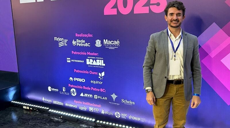 Diego Reis, diretor geral de Operações de Helicópteros da Líder Aviação, no Macaé Energy 2025 (créditos: Líder Aviação)