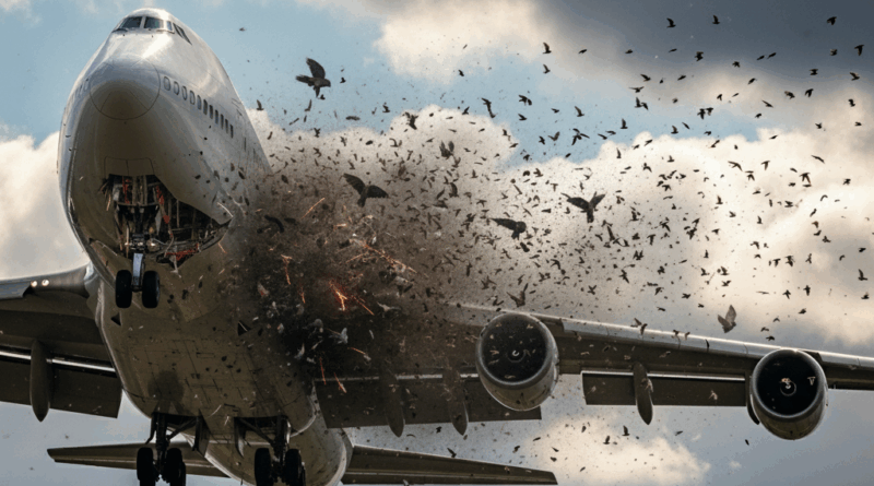 colisões entre aves e aviões